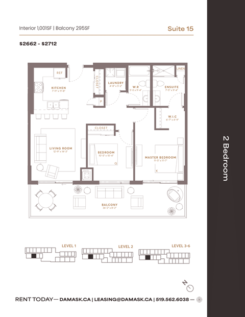 Suite 15 at Damask, Ontario, N8S 0B7